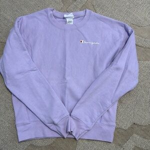Small champion lilac purple sweatshirt